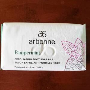 NEW Arbonne Pampermint Exfoliating Foot Soap Bar 5 Oz